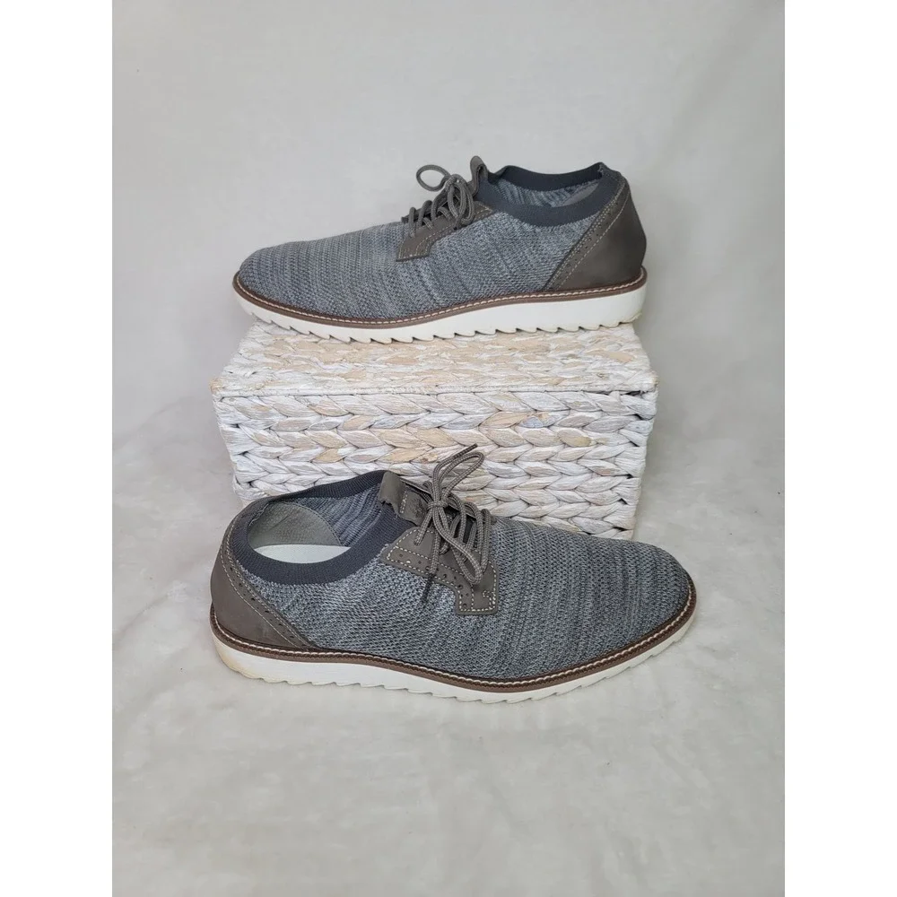 Dockers Gerli Acadamia Grey Knit Oxford Grandpa Casual Shoes Size 13 Sneakers